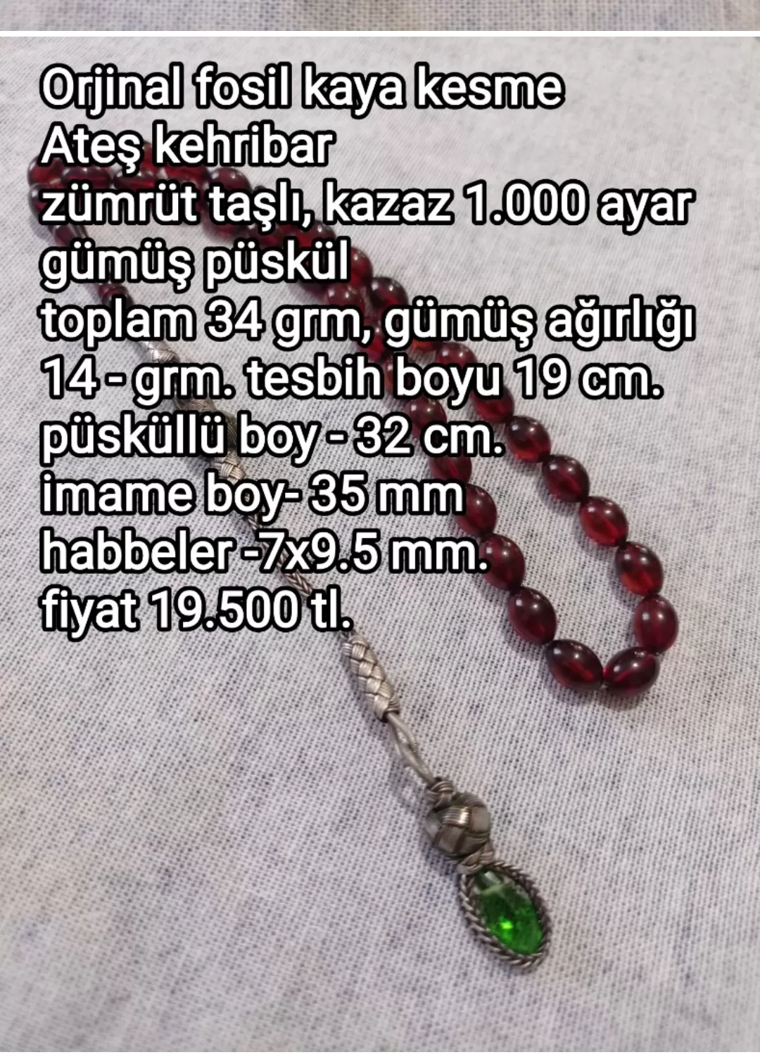 Osmanlı kehribar tesbihler